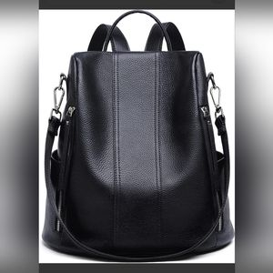 Seammers secure leather backpack handbag safety first great kid teen bag